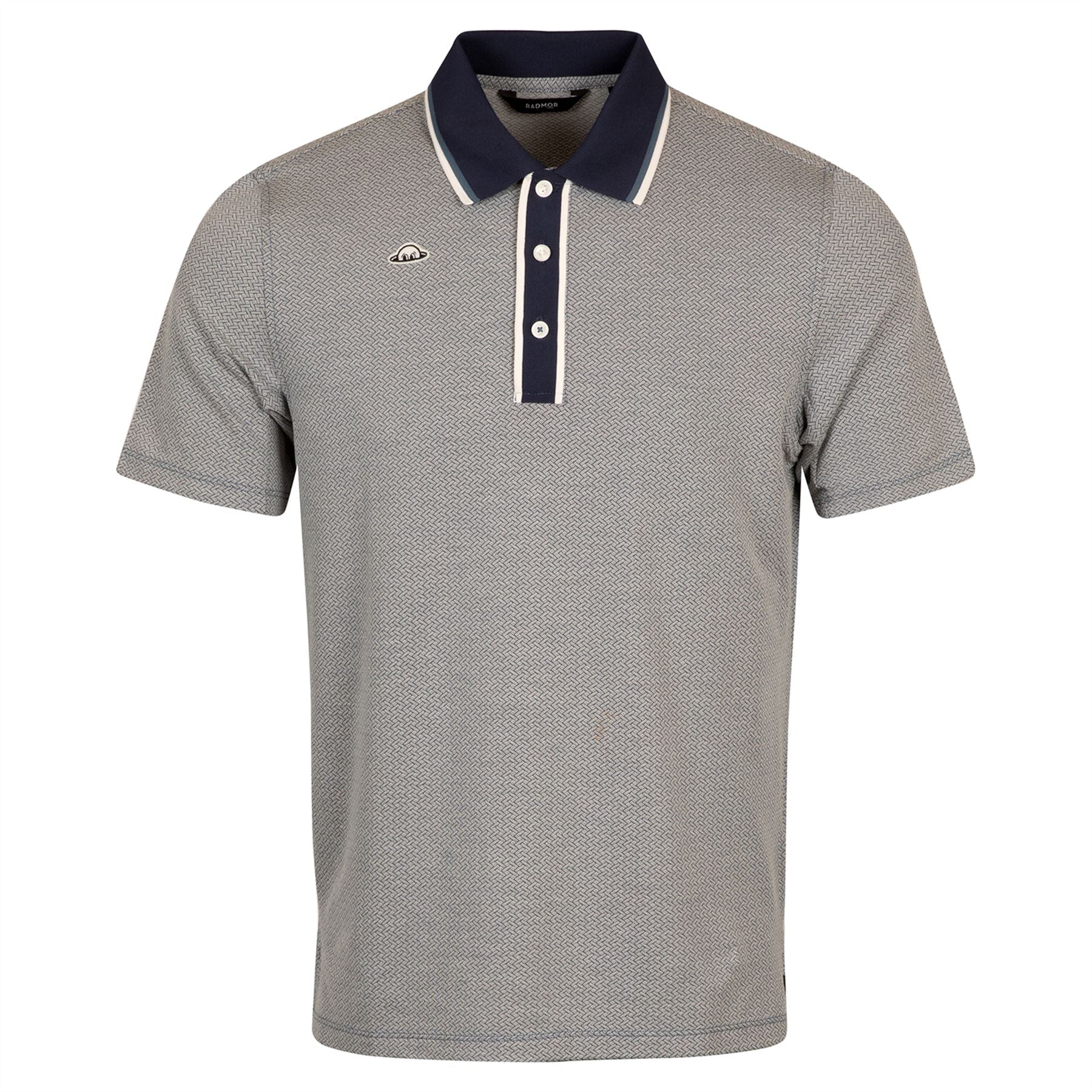 Hudson Recycled Vintage Jacquard Polo True Blue