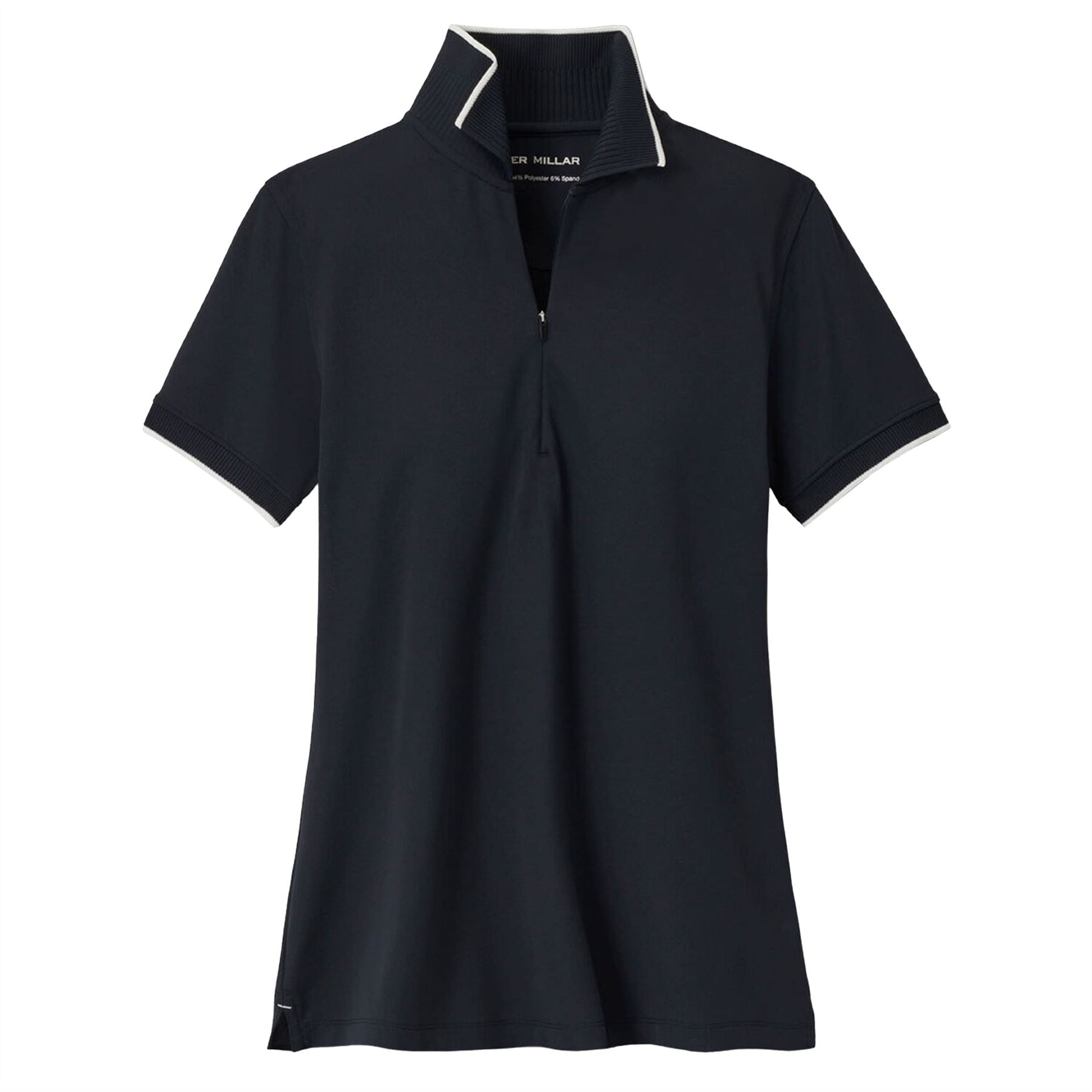 Womens Whitworth Sport Mesh Polo Black/Ivory