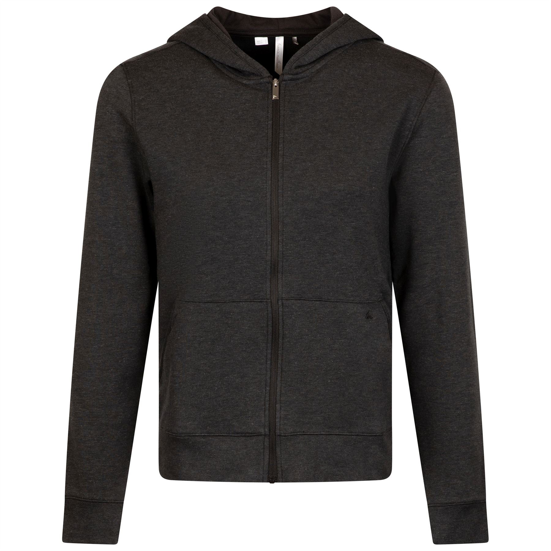 Womens Cloud Zip Hoodie Heather Black