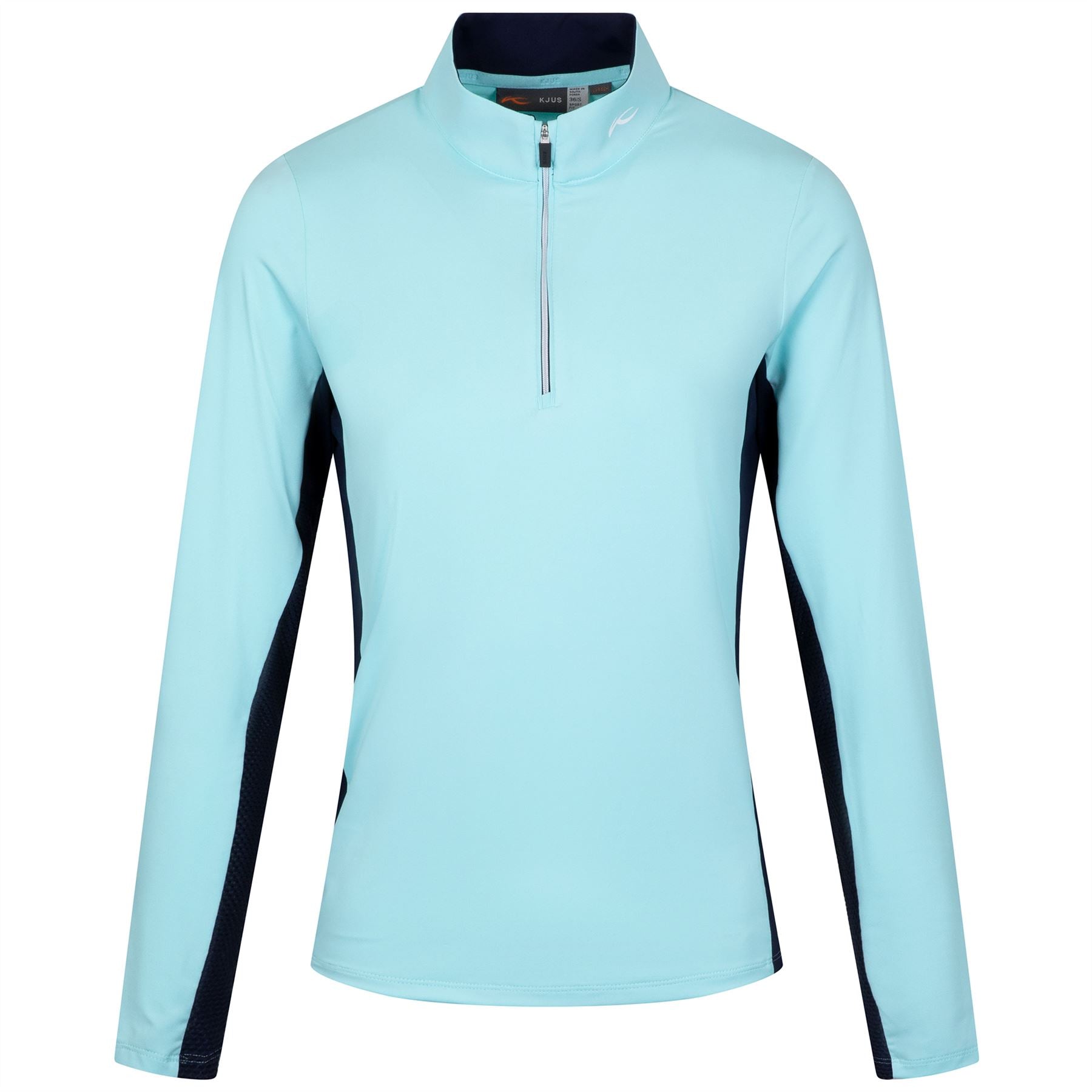 Womens Sunshine Sport Half Zip Mid Layer Capri/Atlanta Blue