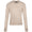 Womens Mother Golfer Merino Wool Crewneck Sweater Stone Heather
